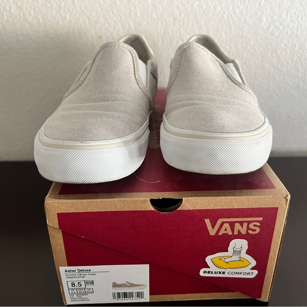 Vans Asher Deluxe Slip-On Sneakers 8.5
